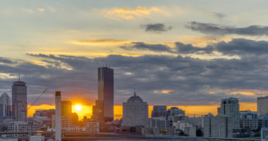 Sunset in Boston